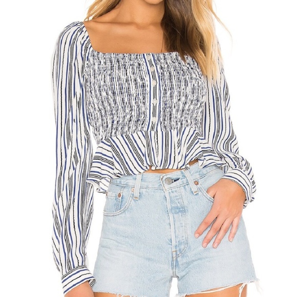 Cleobella Seville Striped Long‎ Sleeve Top
